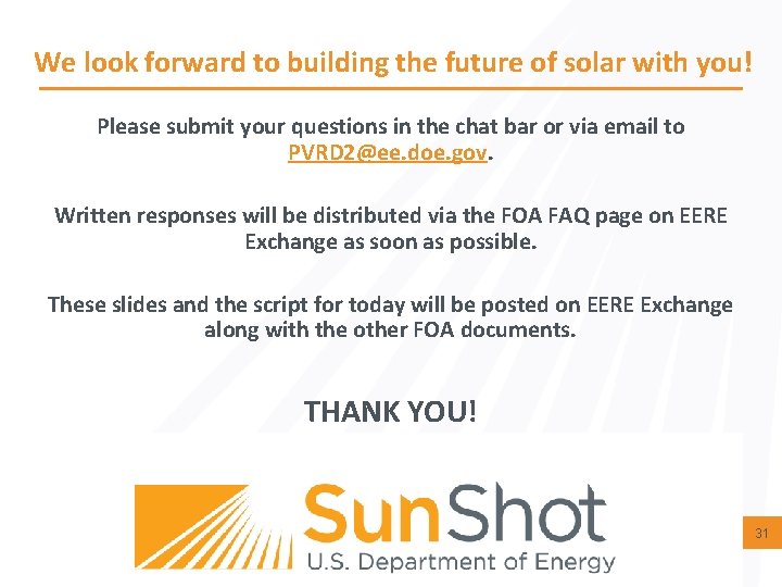 We look forward to building the future of solar with you! Please submit your