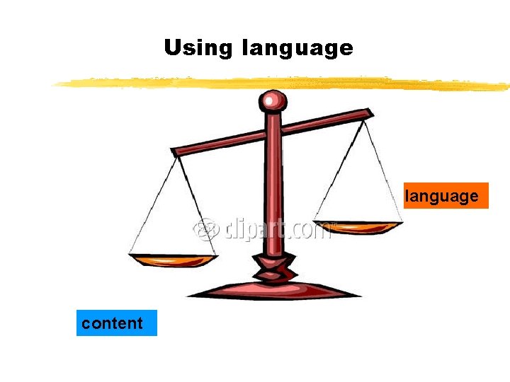 Using language content 