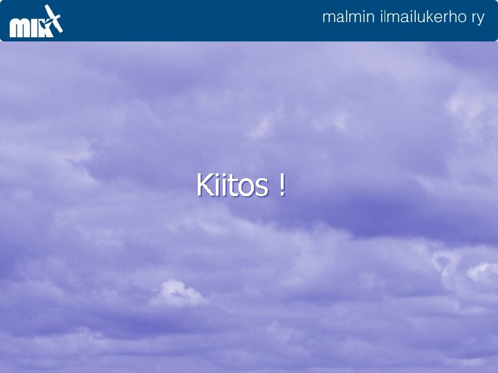 Kiitos ! 