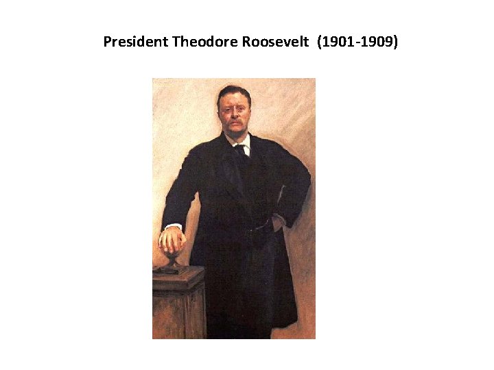 President Theodore Roosevelt (1901 -1909) 