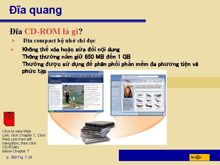 Đĩa quang Đĩa CD-ROM là gì? Ø Ø Đĩa compact bộ nhớ chỉ đọc