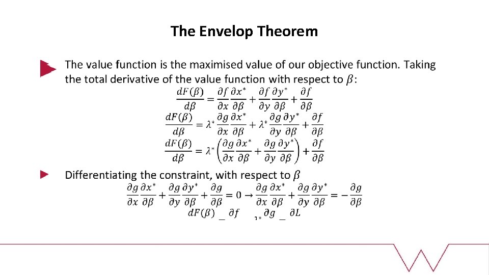 The Envelop Theorem 