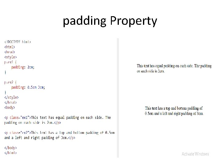 padding Property 