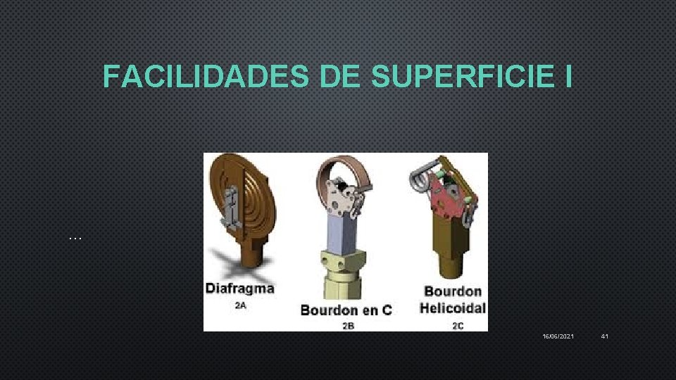 FACILIDADES DE SUPERFICIE I … 16/06/2021 41 