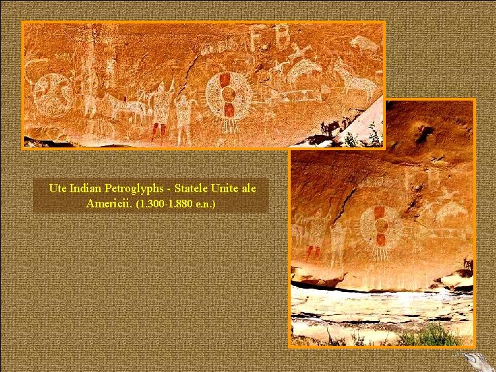 Ute Indian Petroglyphs - Statele Unite ale Americii. (1. 300 -1. 880 e. n.