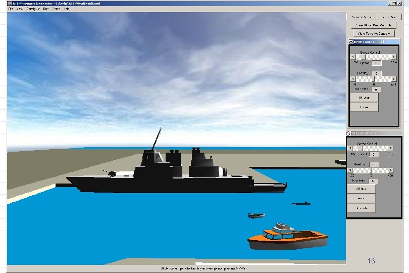 Screen Snapshot of Scenario w/Light Background Shipping 3 D View 25 Sept 2002 16