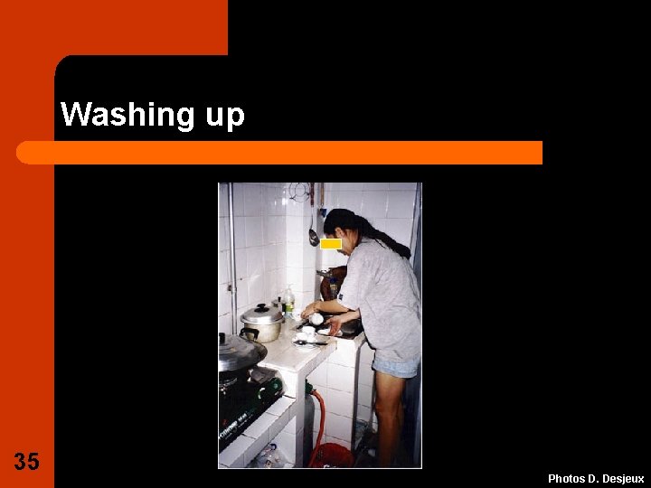 Washing up 35 Photos D. Desjeux 