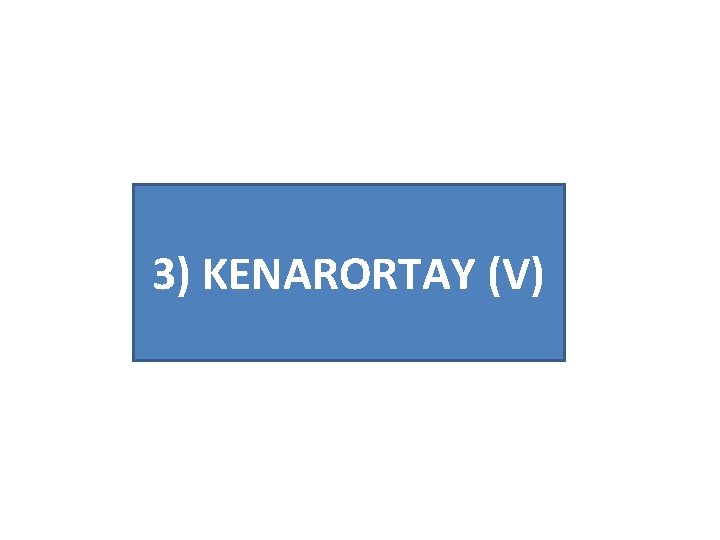 3) KENARORTAY (V) 