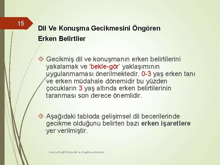 15 Dil Ve Konuşma Gecikmesini Öngören Erken Belirtiler Gecikmiş dil ve konuşmanın erken belirtilerini