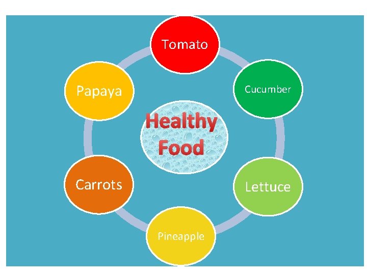 Tomato Papaya Cucumber Healthy Food Carrots Lettuce Pineapple 