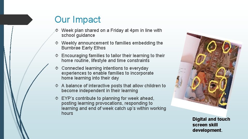 Our Impact Week plan shared on a Friday at 4 pm in line with