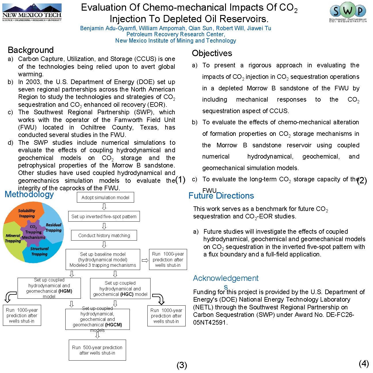 Evaluation Of Chemo-mechanical Impacts Of CO 2 Injection To Depleted Oil Reservoirs. Benjamin Adu-Gyamfi,