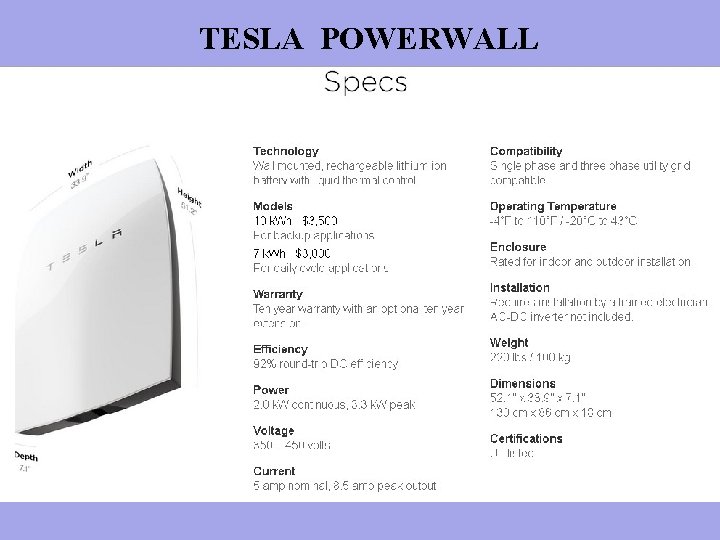 TESLA POWERWALL 