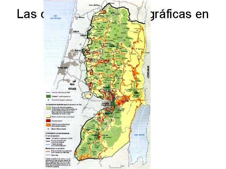 Las consecuencias geográficas en Cisjordania 