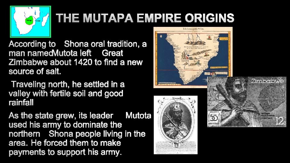 THE MUTAPA EMPIRE ORIGINS 
