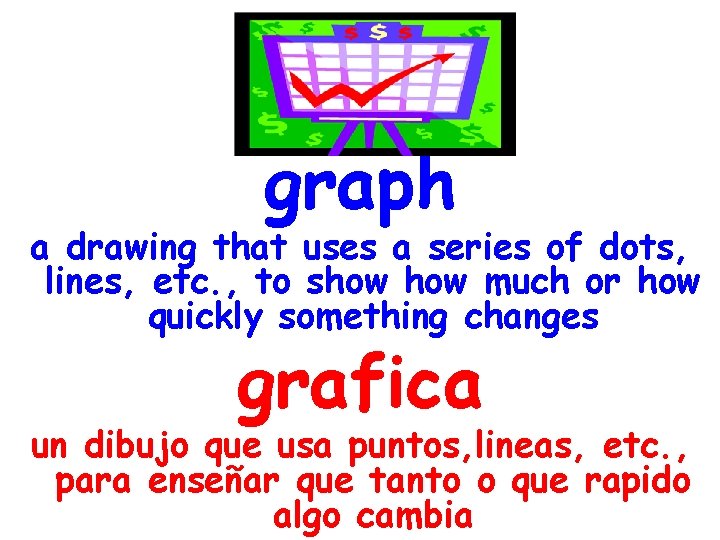 graph a drawing that uses a series of dots, lines, etc. , to show