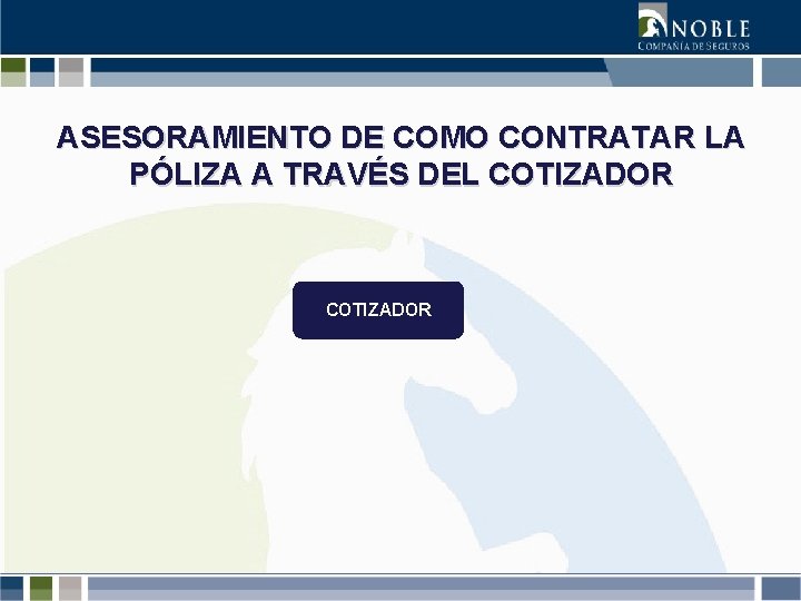 ASESORAMIENTO DE COMO CONTRATAR LA PÓLIZA A TRAVÉS DEL COTIZADOR 