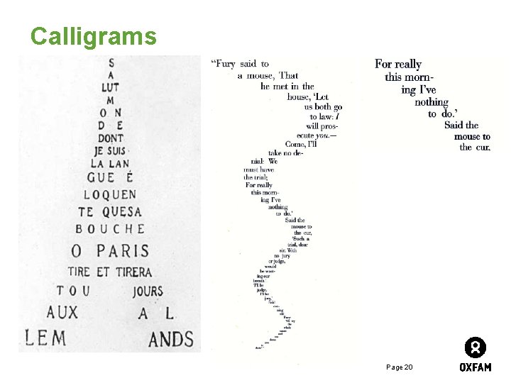 Calligrams Page 20 