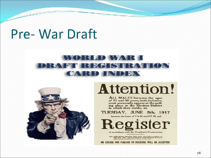 Pre- War Draft 76 Pre- War Draft 76