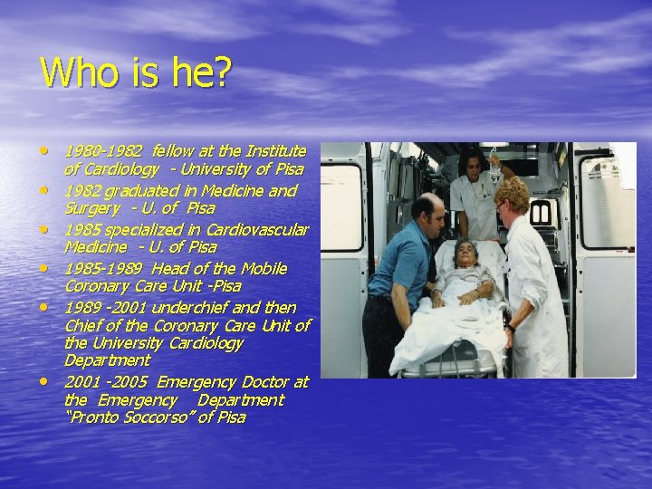 Who is he? • 1980 -1982 fellow at the Institute • • • of