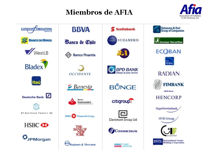 Miembros de AFIA 