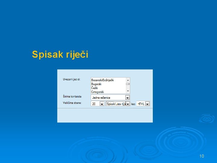 Spisak riječi 10 