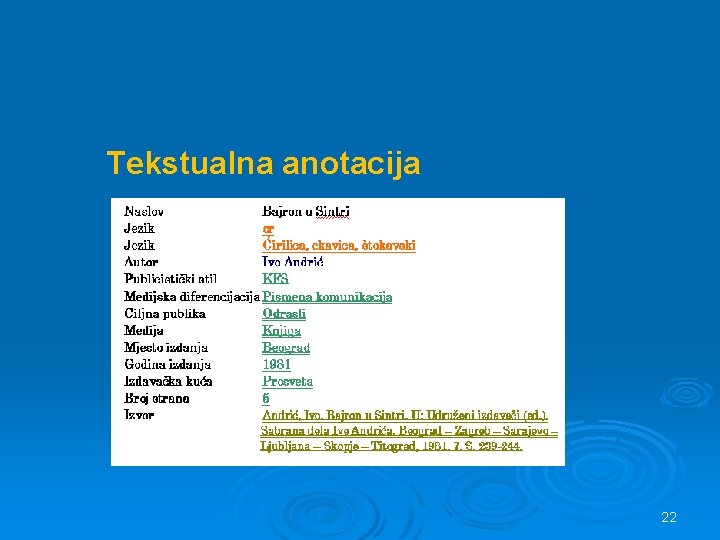 Tekstualna anotacija 22 