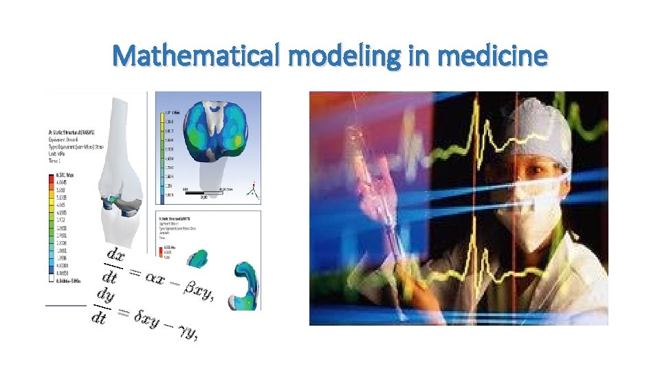 Mathematical modeling in medicine 