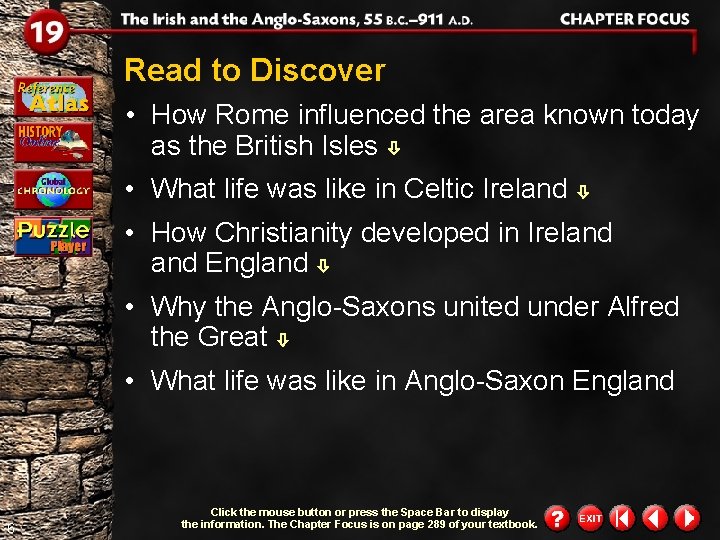 Read to Discover • How Rome influenced the area known today as the British
