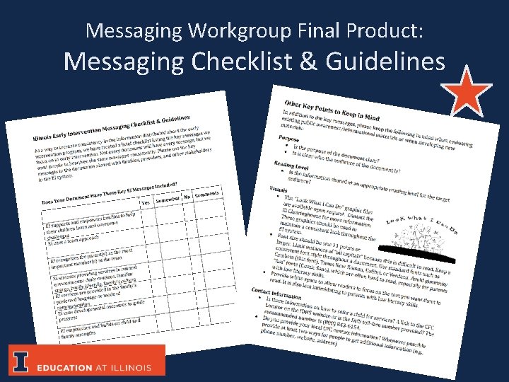 Messaging Workgroup Final Product: Messaging Checklist & Guidelines 