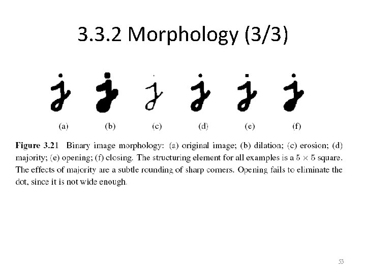3. 3. 2 Morphology (3/3) 53 