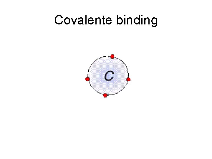 Covalente binding 
