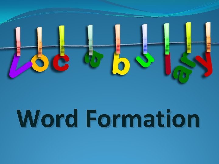 Word Formation 