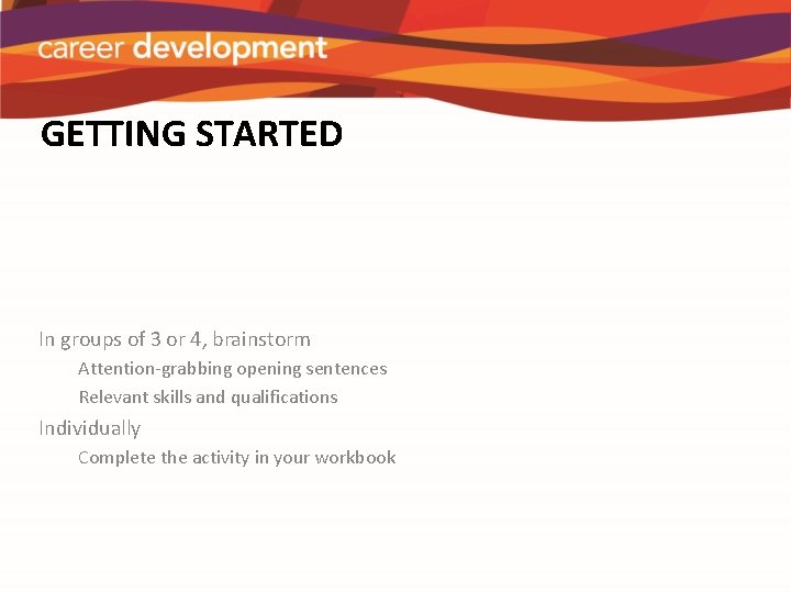 Writing Cover Letters Agenda Purpose Of A Cover