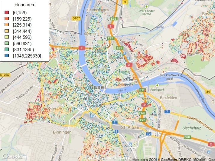 Buildings in Basel by floor area 16/06/2021 Marjo Niittynen, Jouni T. Tuomisto 27 