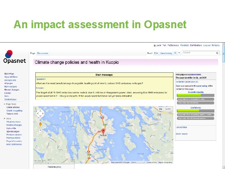 An impact assessment in Opasnet 16/06/2021 Marjo Niittynen, Jouni T. Tuomisto 3 
