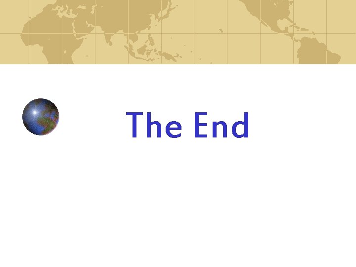 The End 