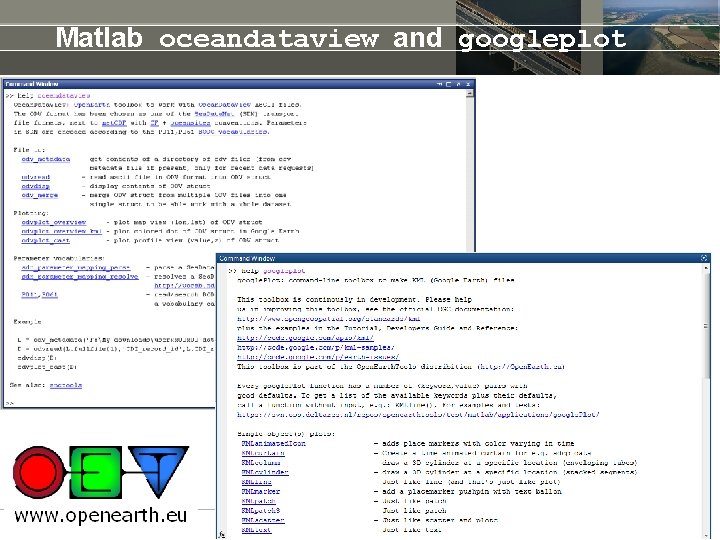 Matlab oceandataview and googleplot 16 juni 2021 