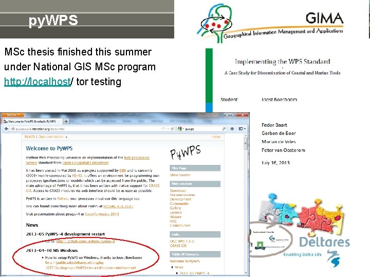 py. WPS MSc thesis finished this summer under National GIS MSc program http: //localhost/