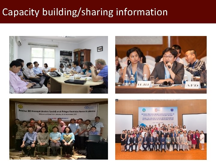 Capacity building/sharing information 
