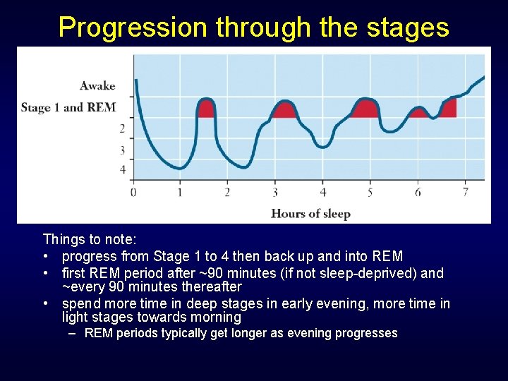 Progression through the stages Things to note: • progress from Stage 1 to 4