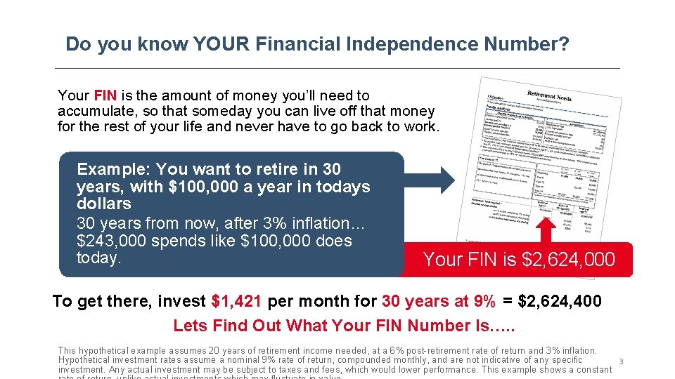 Do you know YOUR Financial Independence Number? Your FIN is the amount of money