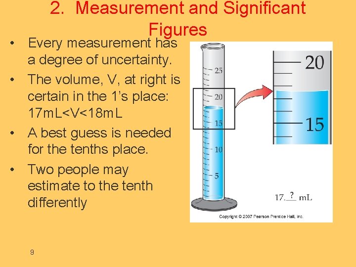 2. Measurement and Significant Figures • Every measurement has a degree of uncertainty. •