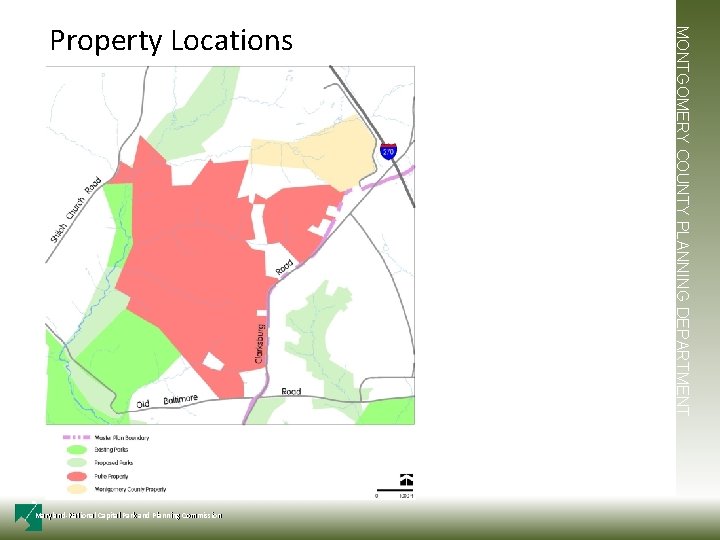 Maryland-National Capital Park and Planning Commission MONTGOMERY COUNTY PLANNING DEPARTMENT Property Locations 