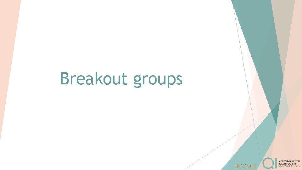 Breakout groups 