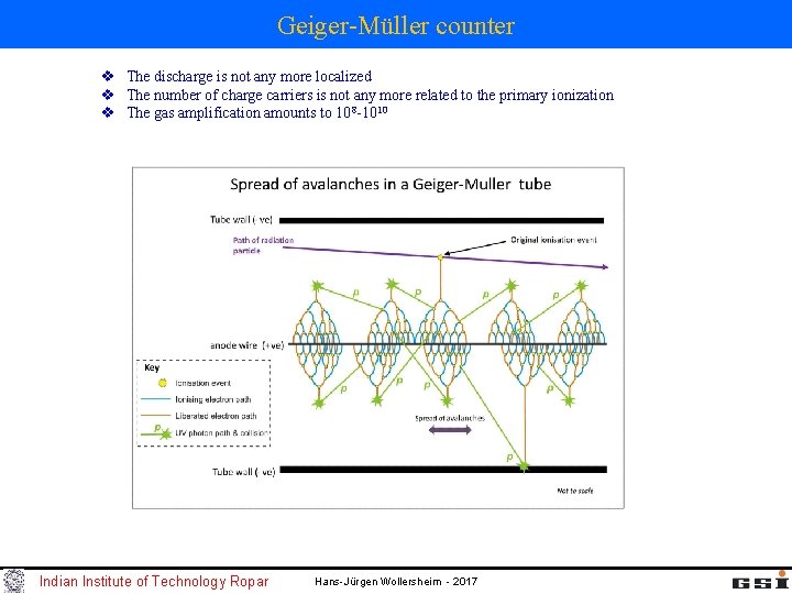 Geiger-Müller counter v The discharge is not any more localized v The number of