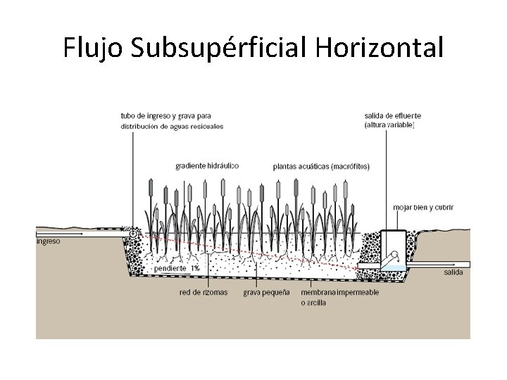 Flujo Subsupérficial Horizontal 