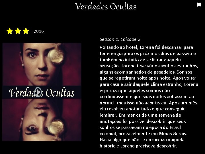 Verdades Ocultas 2016 Season 1, Episode 2 Voltando ao hotel, Lorena foi descansar para