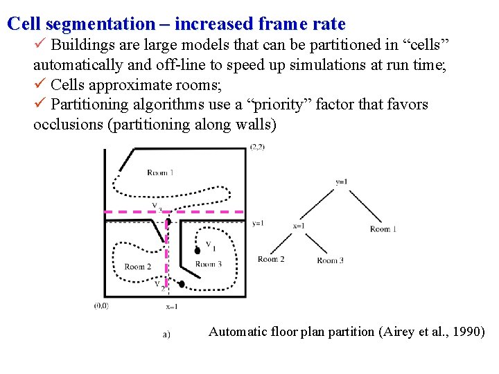 Cell segmentation – increased frame rate ü Buildings are large models that can be
