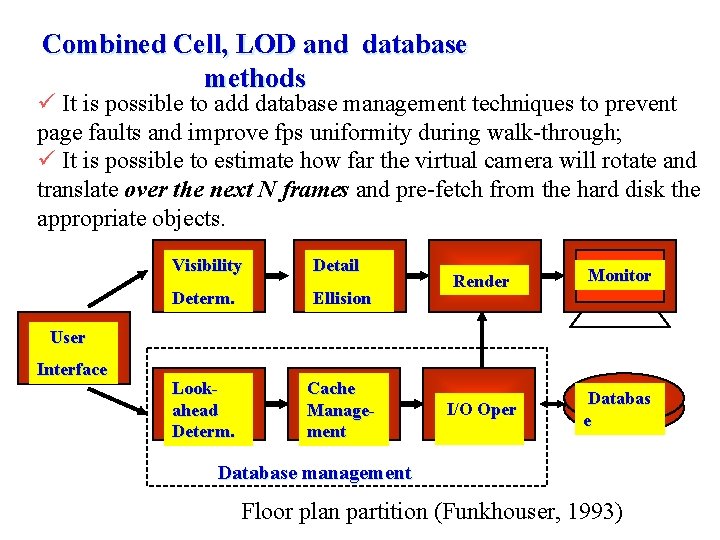 Combined Cell, LOD and database methods ü It is possible to add database management